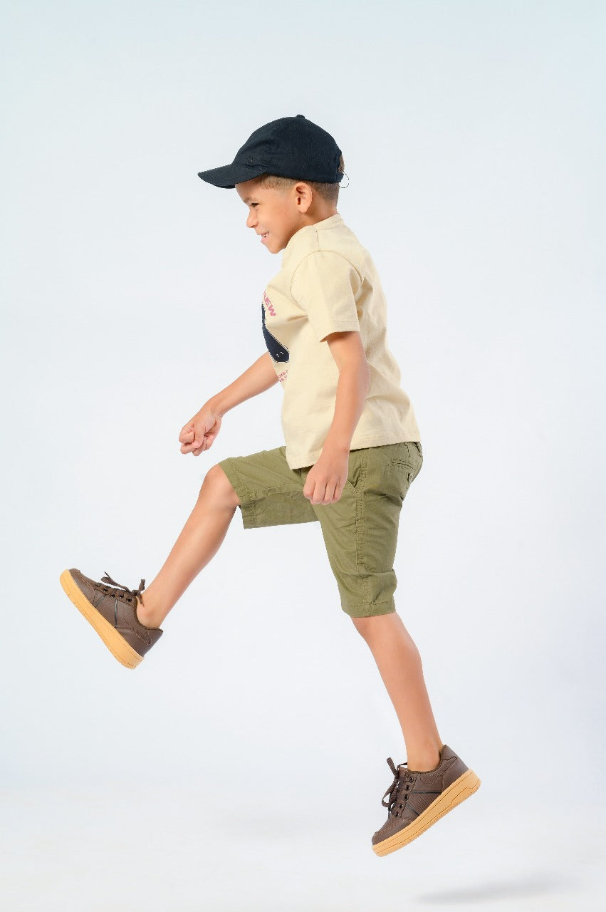 Tênis Casual Masculino Fechamento Cadarço Café