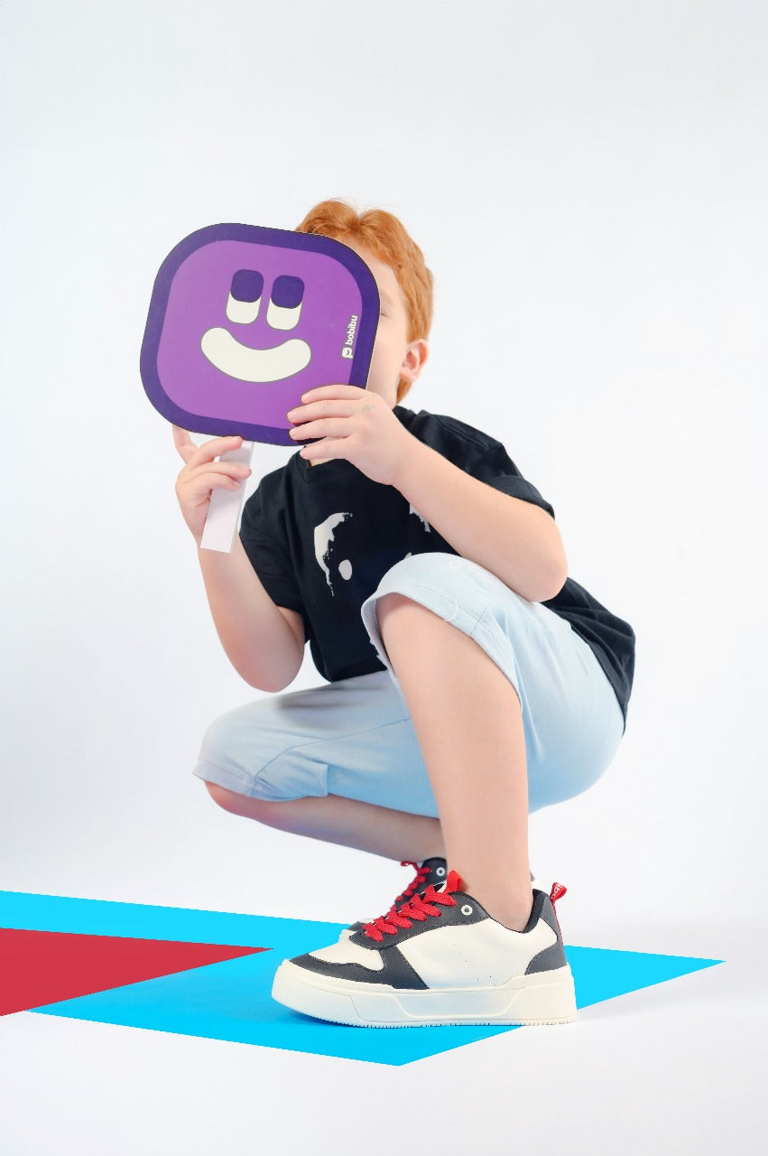 Tênis Infantil Masculino Casual Com 2 Cores Cadarços